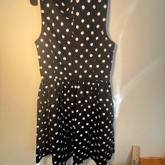 Black Polka Dot LC Lauren Conrad Dress size 10 - Picture 6 of 8